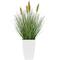 20" Green Foliage Artificial Plant with White Pot